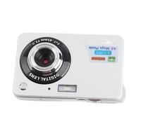 Fotocamera Digitale Compatta da 48 MP 4K, Schermo TFT da 2,7 Pollici, 8X, Messa a Fuoco Automatica, Anti-vibrazione, Ideale per Vlogging di Fotografie di Viaggio, Argento