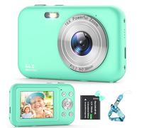 Fotocamera Digitale Compatta FlyFrost, 1080P 44MP con Zoom Digitale 16X, Verde