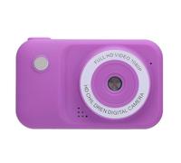 Fotocamera Digitale Compatta HD 1080P 3MP Dual Lens Autofocus Simpatica Fotocamera Portatile Funzione Giochi MP3 per Regali di Compleanno (Viola)