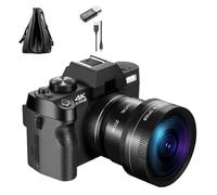 Fotocamera Digitale Compatta Telecamera Di Rete Wireless 4K Registratore Vlog Retrò Da 48 MP Schermo Ribaltabile 3 Pollici Scatta Nitida Fluida