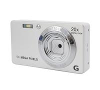Fotocamera Digitale con Display da 2,7 Pollici, Fotocamera da 56 MP 4K con Zoom 20x con Luce di Riempimento, 20 Filtri, Altoparlante, Anti-vibrazioni, Selfie, Facile Ricarica