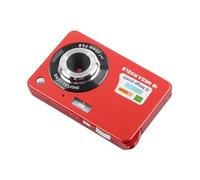Fotocamera Digitale con Scheda Zoom 8x Fotocamera con Display LCD da 5 MP e 2,7 Pollici con Microfono Incorporato per la Fotografia All'aperto (Rosso)