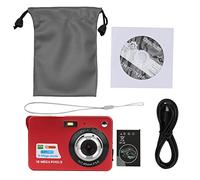 Fotocamera Digitale con Scheda Zoom 8x, Leggera e Portatile, Display LCD TFT da 2,7 Pollici, Memoria Massima 32 GB, Microfono Integrato, per Bambini (rosso)