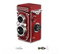 Fotocamera digitale, con sensore CCD, per documenti orientati ai giovani, qualità HD, nostalgico, video blogging compatto (rosso)