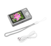 Fotocamera digitale da 12MP 1080P 2.4in TFT Schermo 16X Zoom Auto Focus Fotocamera digitale per studenti bambini Vlogger viaggiatori (Grigio)