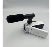 Fotocamera digitale da 16 MP con microfono esterno e zoom 16x, supporta schede fino a 128 GB, risoluzioni video multiple per catturare momenti familiari e di viaggio (bianco)