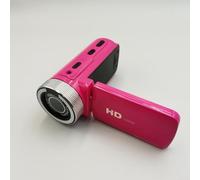 Fotocamera digitale da 16 MP con microfono esterno e zoom 16x, supporta schede fino a 128 GB, risoluzioni video multiple per catturare momenti familiari e di viaggio (rosso)