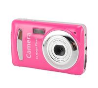 Fotocamera Digitale da 16 MP con Zoom 16X 1080P, Fotocamera Portatile con Schermo da 2,4 Pollici con Messa a Fuoco Automatica e Stabilizzazione del Giroscopio, Ideale per Viaggi,