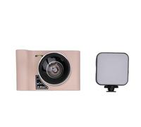 Fotocamera Digitale da 2,5K, Funzione di Pausa Porta per Slitta Fredda da 24 MP Fotocamera Digitale per Vlogging 1800mAh con Luce di Riempimento per Vlogging (rosa)