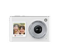 Fotocamera Digitale da 2,8 Pollici 5K HD 21MP con Doppio Schermo Anteriore e Posteriore, Ideale per Studenti, Selfie e Fotografia All'Aperto,