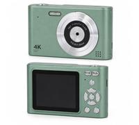 Fotocamera Digitale da 48 MP, Doppia Fotocamera HD da 2,5 K, Fotocamera Digitale Compatta Zoom 16x Messa a Fuoco Automatica Fotocamera Digitale Tascabile Intelligente Fotocamera
