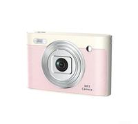 Fotocamera digitale da 50 Mp, ricaricabile, leggera, compatta, con doppio obiettivo, scheda zoom 8X migliorata, facile navigazione per foto (colore rosa A16 senza carta)