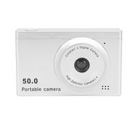 Fotocamera Digitale da 50MP 1080P, Fotocamere per Vlogging HD con Zoom Digitale 8X, Doppia Fotocamera Frontale Posteriore Portatile con Messa a Fuoco Automatica con Filtri (SILVER)