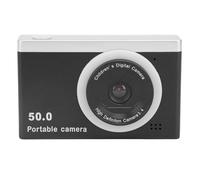 Fotocamera Digitale da 50MP 1080P, Fotocamere per Vlogging HD con Zoom Digitale 8X, Doppia Fotocamera Frontale Posteriore Portatile con Messa a Fuoco Automatica con Filtri (BLACK)