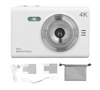 Fotocamera digitale da 50mp fotocamera mirrorless con screen tft da 2,88 pollici anti -sket telecamera compatta per festa di viaggio fotografia di viaggio bianco