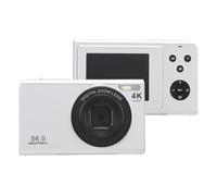 Fotocamera Digitale da 56 MP, Fotocamera Digitale Compatta 4K, Fotocamera per Portatile - Messa a Fuoco Automatica, Zoom 16x, Schermo da 2,4 Pollici, Anti-vibrazione,