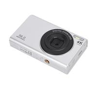 Fotocamera Digitale da 56 MP, Messa a Fuoco Automatica 4K, Zoom Digitale 16x con Luce di Riempimento, Fotocamera per Portatile per Viaggi, Matrimoni, Lauree (SILVER)