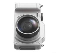 Fotocamera digitale da 64 MP 4K con zoom digitale 18x, schermo flip HD e WiFi, design compatto per la creazione di contenuti e uso familiare (bianco)