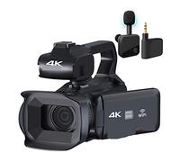 Fotocamera digitale da 64 MP con video 4K, zoom 18x, videocamera streaming professionale, registratore Vlog, include scheda SD da 64 GB