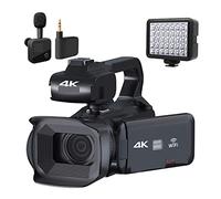 Fotocamera digitale da 64 MP con video 4K, zoom 18x, videocamera streaming professionale, registratore Vlog, include scheda SD da 64 GB