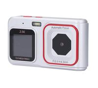 Fotocamera Digitale da 72 MP, Uscita Video 2,5K, Fotocamera Compatta a Doppio Schermo Fotocamera Selfie con Zoom 16X e Messa a Fuoco Automatica con Schermo Principale IPS per