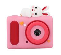 Fotocamera Digitale, Doppio Lente Carino Fotocamera Digitale Mp3 per di Compleanno per Adolescenti (PINK)