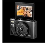 Fotocamera Digitale EasyPix V64 Flip Nera 64 Mpx WiFi 4K