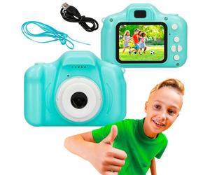 Fotocamera Digitale Extralink Kids H20 Blu, 1080P 30fps, Schermo da 2.0