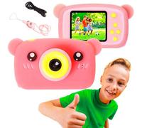 Fotocamera Digitale Extralink Kids H25 Rosa, 1080P 30fps, Display da 2.0