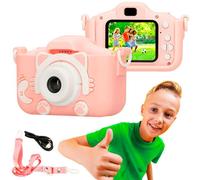Fotocamera Digitale Extralink Kids H27 Singolo Rosa, 1080P 30fps, Schermo da 2.0