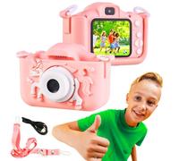 Fotocamera Digitale Extralink Kids H29 Singolo Rosa, 1080P 30fps, Display da 2.0