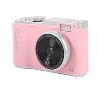 Fotocamera Digitale, Fotocamera Compact 4K 64MP Anti Shake, 16x Digital Zoom, Digital Point e Shoot Videocamera Web con Luce di Riempimento per Ragazzi Adolescenti per (64GB)