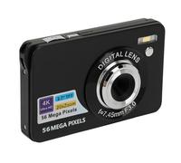 Fotocamera Digitale, Fotocamera Compatta 4K 56MP HD Zoom Autofocus 20X con Schermo da 2,7 Pollici, Fotocamera Portatile per Ragazze Ragazzi Adolescenti (BLACK)