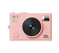 Fotocamera digitale, fotocamera da viaggio, piccola risoluzione anti-shake 5k 72mp schermo Ips da 2,8 pollici supporto flash 128 GB, dispositivi di vlogging per adulti, 11 x 7,1 x 3,7 cm