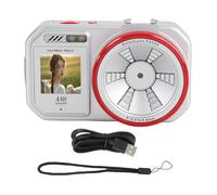 Fotocamera Digitale, Fotocamera Digitale HD da 64 MP con Doppio Schermo per Fotografia, Autofocus, Videocamera per Vlogging, Selfie su YouTube, Zoom Digitale 18x, con Cordino,