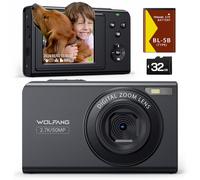 Fotocamera digitale fotocamera per bambini da 2,7K fotocamera compatta da 50MP