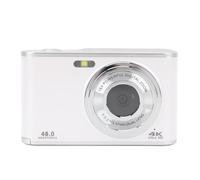 Fotocamera Digitale, Fotocamera per Vlog ging 4K 48MP, Fotocamera Selfie Doppia con Schermo IPS da 2,8, Zoom Digitale 16X, Messa a Fuoco Automatica, Webcam e Funzione Pausa