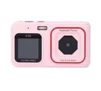 Fotocamera Digitale, Fotocamera per Vlogging Ultra HD da 72MP 2.5K con Doppio Schermo, Autofocus, Zoom Digitale 16X, Point and Shoot Camera Videocamera da Viaggio (PINK)