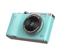 Fotocamera digitale HD 4K da 64 MP con schermo da 2,4 pollici, fotocamera portatile per selfie per studenti e adolescenti, registrazione video 1080p, zoom 16x, punto compatto e scatto con per