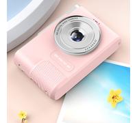 Fotocamera digitale HD con obiettivi anteriore e posteriore, batteria da 16 GB,
