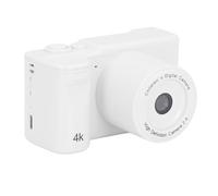 Fotocamera Digitale HD Doppia Fotocamera Ad Alta Definizione Mini per Video Fotografici, Fotocamere Digitali con Doppia Fotocamera Retro Point Shoot (WHITE)