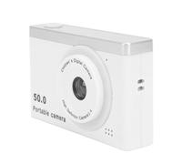Fotocamera Digitale HD, Fotocamera Digitale HD Portatile con Messa a Fuoco Automatica Accurata Ad Alta velocità con Zoom 8X e Filtro Multiplo per la Fotografia (WHITE)
