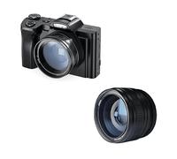 Fotocamera Digitale INF 4K, 48MP, CMOS, zoom 16x, autoscatto, 48 megapixel, nero