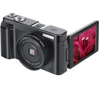 Fotocamera digitale 4K 48MP Schermo IPS da 3,0 pollici Messa a fuoco fissa Black - Nouvo