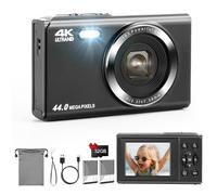 Fotocamera Digitale, LAMA 1080P HD 44MP Fotocamera Digitale per Bambini, Schermo LCD da 2,4" Fotocamera Compatta con Zoom Digitale 16X, Mini Fotocamera Vlogging per Bambini, Studenti