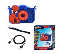 Fotocamera digitale Marvel Classic Spider-Man da 8 GB con lettore MP3, 15 fotogrammi, 5 giochi, custodia in silicone
