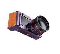 Fotocamera digitale mirrorless 4K, 96 MP, zoom 50x, WiFi, portatile, con trasferimento wireless, per telefono e tablet, per fotografia e vlogging, colore: viola