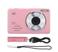 Fotocamera digitale Mtlavishness 4K compatta e portatile per catturare ricordi preziosi della vita quotidiana con risoluzione dell'immagine da 64 MP, zoom digitale 18X e schermo (Pink)