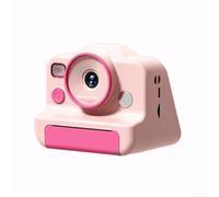Fotocamera digitale per bambini 300K Pixel Type-C Charge(rosa) | Materiale ABS, design resistente alle cadute, impugnatura in silicone, opzioni rosa e blu, adatto ai bambini