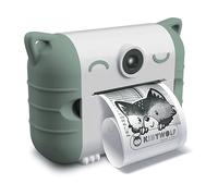 FOTOCAMERA DIGITALE PER BAMBINI CARLETTO TY Kidyprint Verde, Bianco